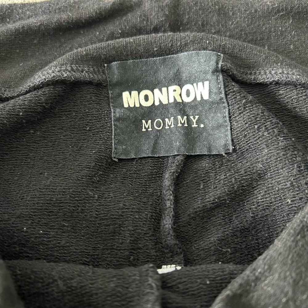 Monrow Mommy Jogger Pants with White Drawstring - Picture 2 of 5